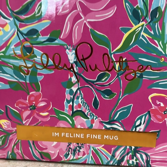 Lilly Pulitzer "I'm Feline Fine" Mug - New - Picture 8 of 10